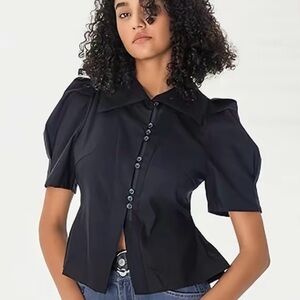 Elegant Black Women's Top